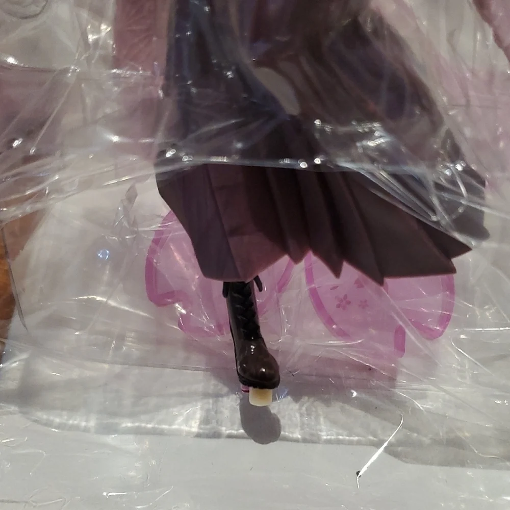 Anime Character Figurine with Pink and Purple Kimono